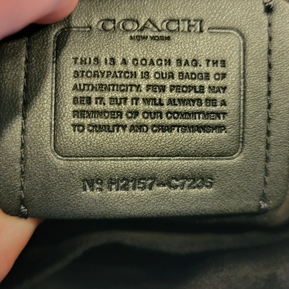 Coach Marlie Leather Sachel/Crossbody With Border Quilting And Snakeskin Handle - Picture 15 of 16